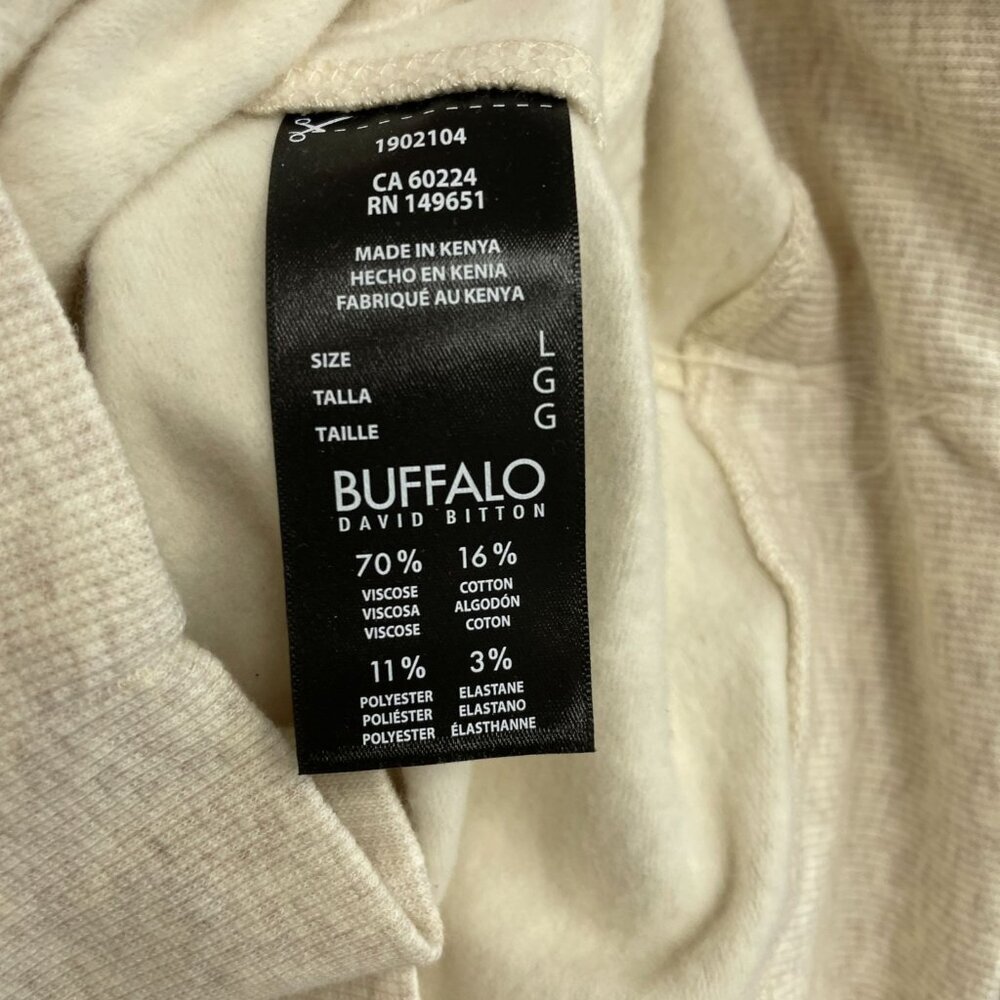 Buffalo David Bitton Women's L Beige V-Neck Long Sleeve Pullover Top L1213 - Picture 8 of 10